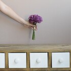 Buquê De Peônias Abertas Artificiais Roxas  | Linha Permanent